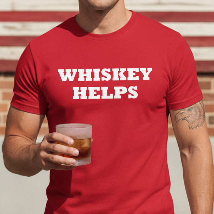 Whiskey Helps-Premium Tee
